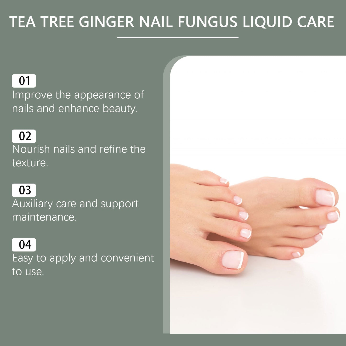 Nail Fungus Treatment Liquid Repair Damaged Foot Strengthen Cuticle Nourishing Tea Tree Ginger Anti Infection Nail Care Solution