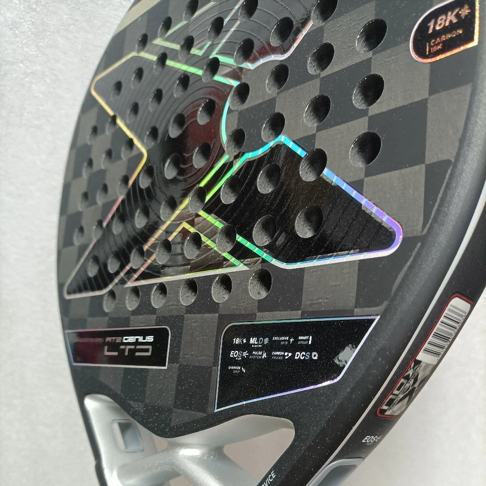 X-ONE-Carbon Fiber Paddle Raquete De Tênis, Núcleo Redondo Forma Para Iniciantes, Raquete Sem Capa Saco, 3K 12K 18K 2023-2025