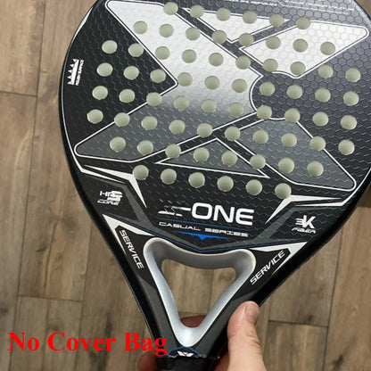 X-ONE-Carbon Fiber Paddle Raquete De Tênis, Núcleo Redondo Forma Para Iniciantes, Raquete Sem Capa Saco, 3K 12K 18K 2023-2025