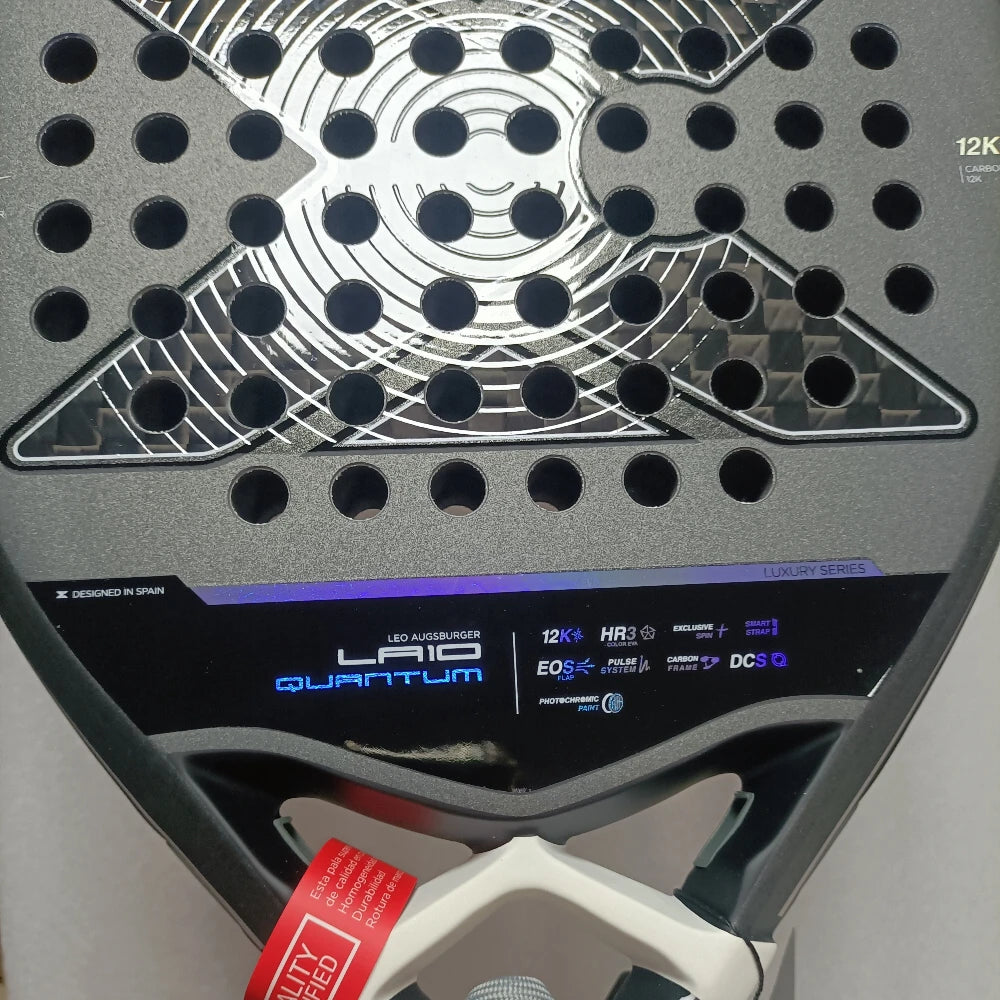 X-ONE-Carbon Fiber Paddle Raquete De Tênis, Núcleo Redondo Forma Para Iniciantes, Raquete Sem Capa Saco, 3K 12K 18K 2023-2025