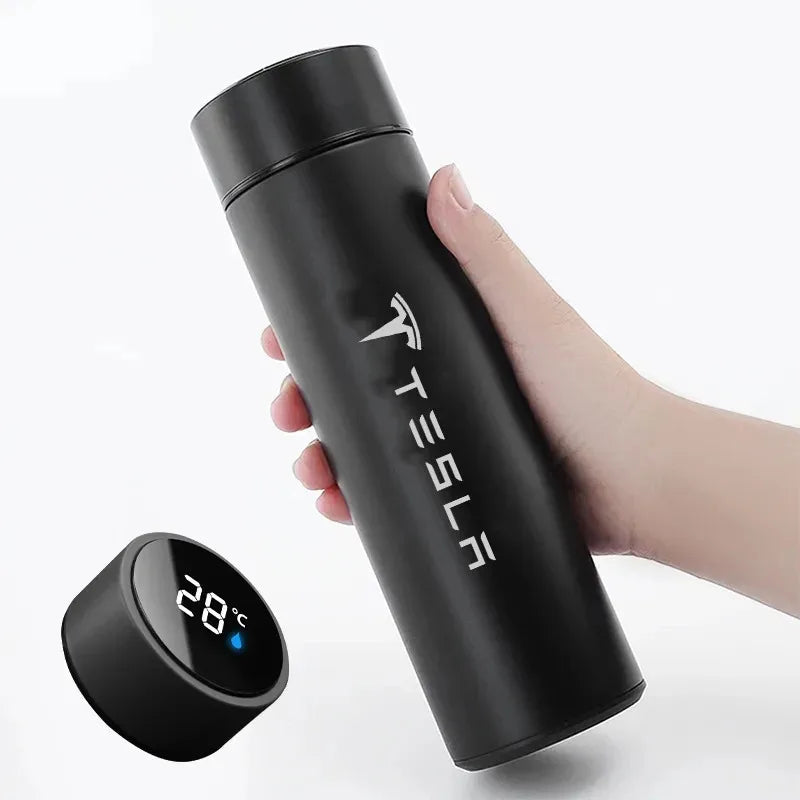 Car 500ml Intelligent Temperature Display Insulating Cup For Tesla Model 3 Model Y Model S Model X Auto Interior Accessories