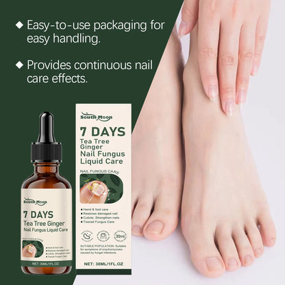 Nail Fungus Treatment Liquid Repair Damaged Foot Strengthen Cuticle Nourishing Tea Tree Ginger Anti Infection Nail Care Solution