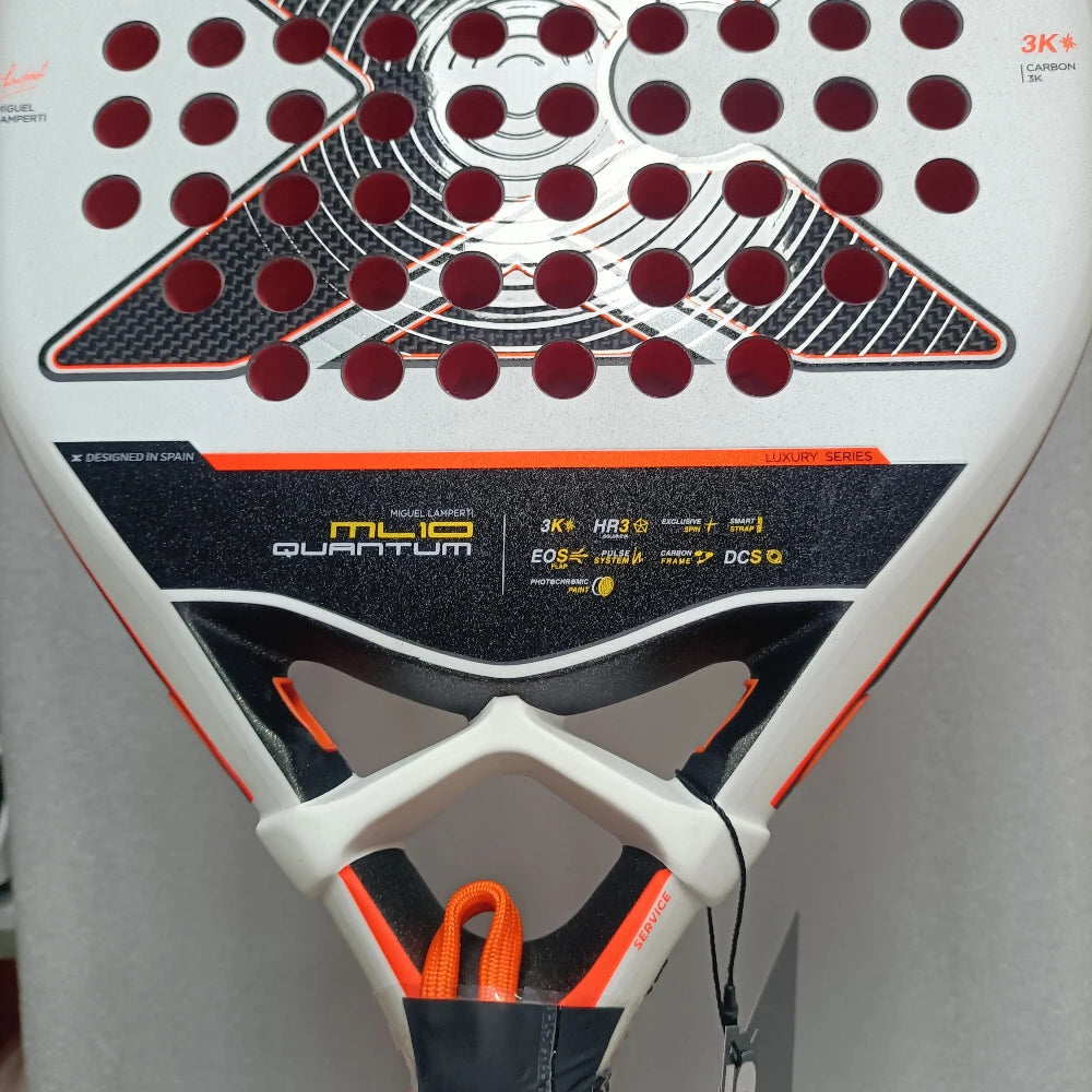 X-ONE-Carbon Fiber Paddle Raquete De Tênis, Núcleo Redondo Forma Para Iniciantes, Raquete Sem Capa Saco, 3K 12K 18K 2023-2025
