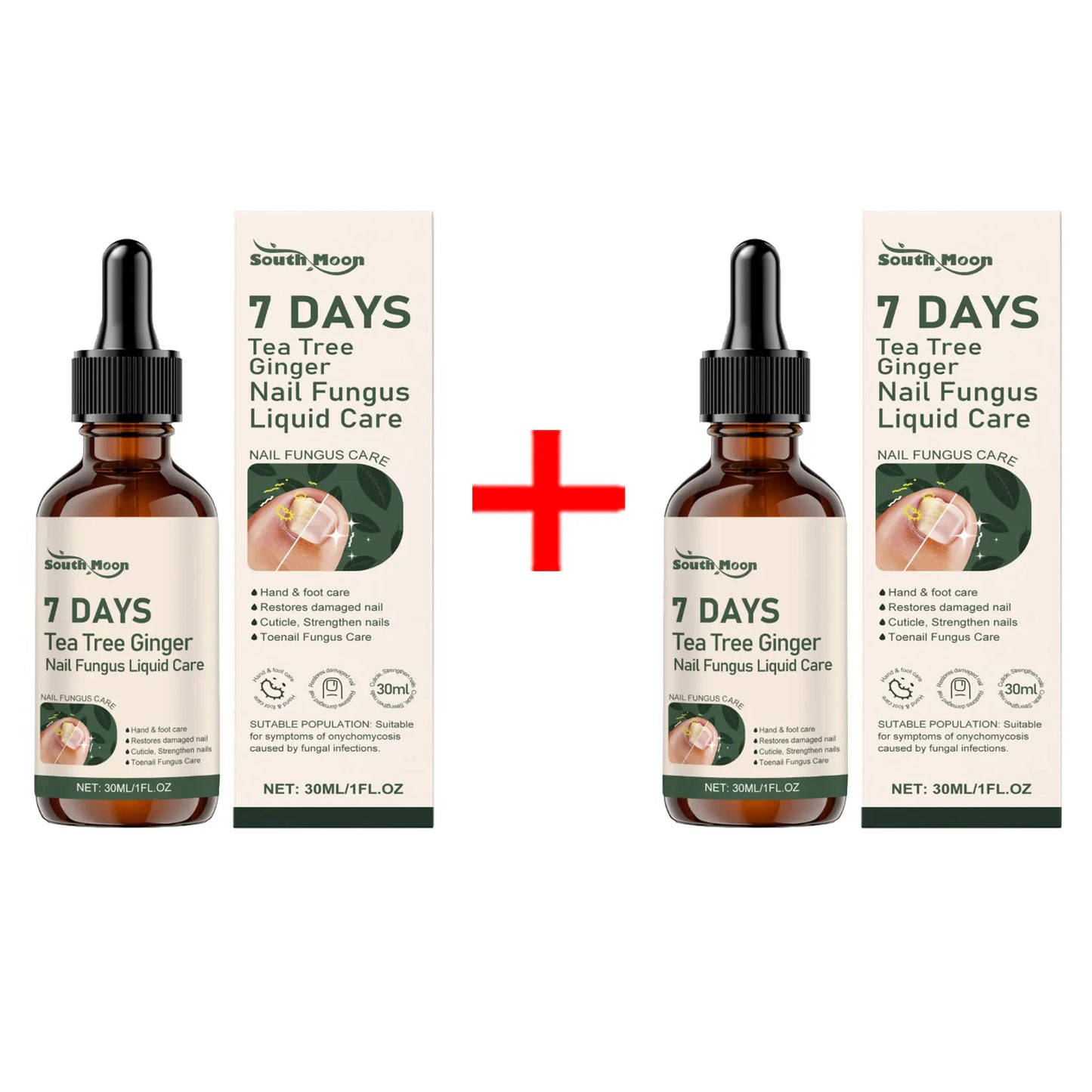 Nail Fungus Treatment Liquid Repair Damaged Foot Strengthen Cuticle Nourishing Tea Tree Ginger Anti Infection Nail Care Solution