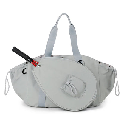 Detachable Tennis & Badminton Bag  Large Capacity Sports Duffel, Waterproof Shoulder Gym Bag for Outdoor, Travel, Fitness