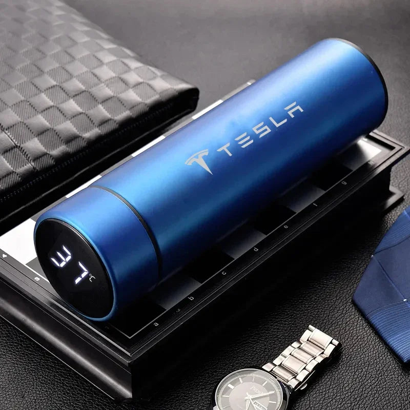 Car 500ml Intelligent Temperature Display Insulating Cup For Tesla Model 3 Model Y Model S Model X Auto Interior Accessories