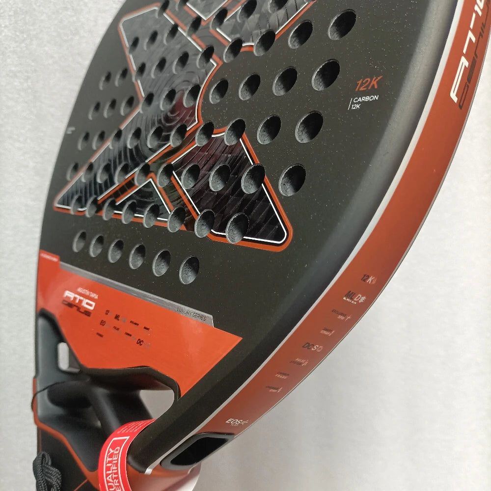 X-ONE-Carbon Fiber Paddle Raquete De Tênis, Núcleo Redondo Forma Para Iniciantes, Raquete Sem Capa Saco, 3K 12K 18K 2023-2025