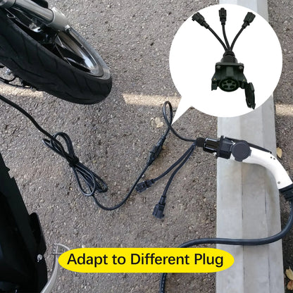 Type 1 SAE J1772 to Socket NEMA 5-15 AC 220V Charger Station Discharger Connector Adapter EVSE Plug for RV Camper Electric Scoot