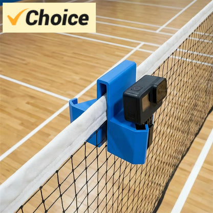 Secure Tennis Net Mount for Recording & Streaming - Heavy-Duty Clip Holder Attaches to Net Post or Fence, Perfect Hands-Free