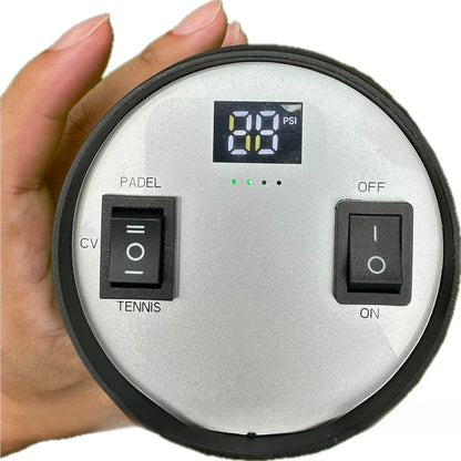 The second generation of 3-ball containers The first electric tennis/paddle ball pressurizer