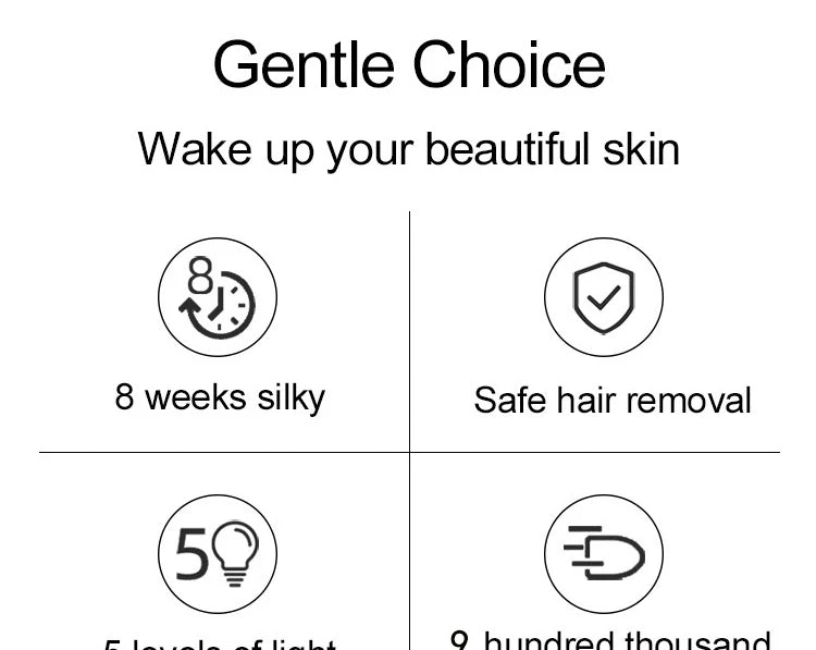 Body Bikini IPL 500,000 Flash Depilator Pulses Permanent Laser Epilator Painless For Women Hair Removal Home Use Devices