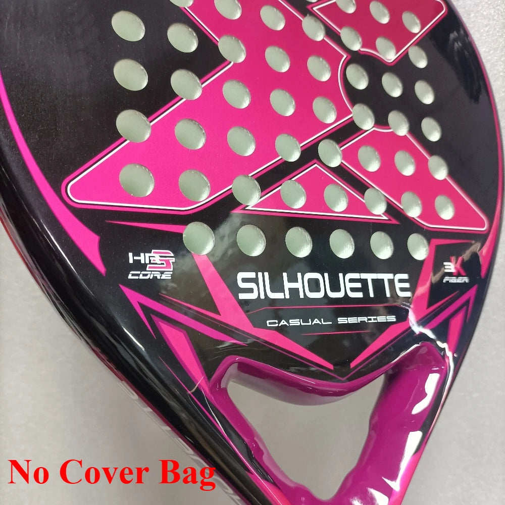 X-ONE-Carbon Fiber Paddle Raquete De Tênis, Núcleo Redondo Forma Para Iniciantes, Raquete Sem Capa Saco, 3K 12K 18K 2023-2025