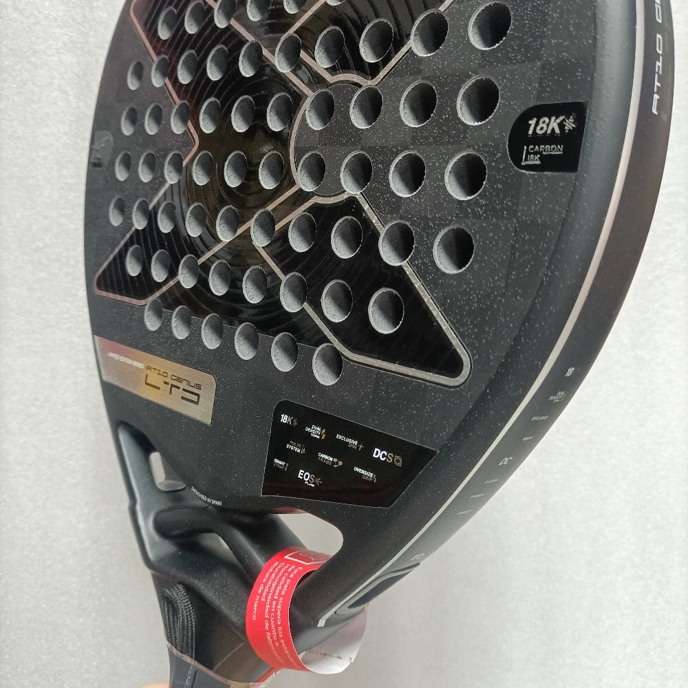 X-ONE-Carbon Fiber Paddle Raquete De Tênis, Núcleo Redondo Forma Para Iniciantes, Raquete Sem Capa Saco, 3K 12K 18K 2023-2025