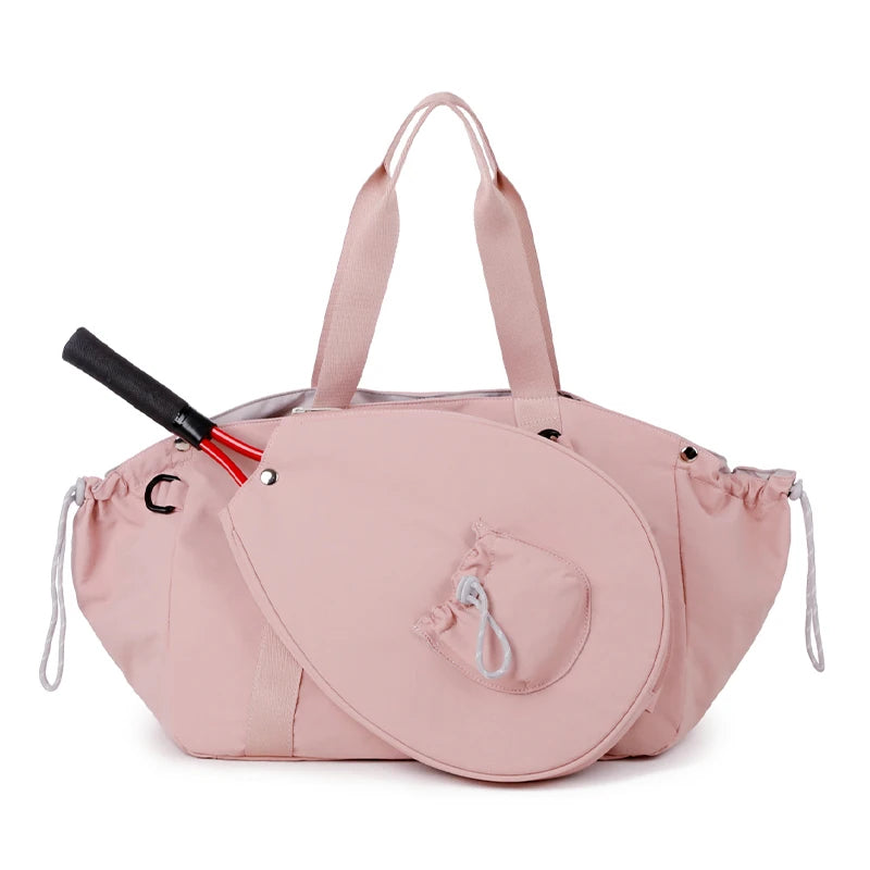 Detachable Tennis & Badminton Bag  Large Capacity Sports Duffel, Waterproof Shoulder Gym Bag for Outdoor, Travel, Fitness