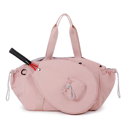 Detachable Tennis & Badminton Bag  Large Capacity Sports Duffel, Waterproof Shoulder Gym Bag for Outdoor, Travel, Fitness
