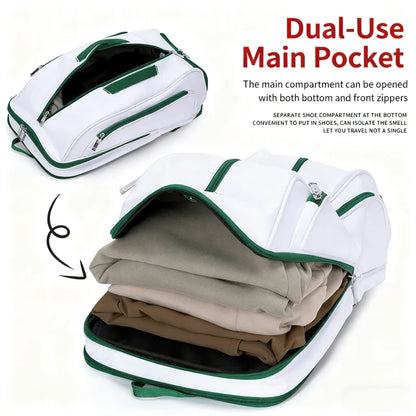 Tennis Backpack For Sport Convertible Padel Badminton Squash Pickleball Bag With Shoe Compartment, Laptop Sleeve,Fence Hook