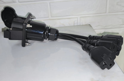 Type 1 SAE J1772 to Socket NEMA 5-15 AC 220V Charger Station Discharger Connector Adapter EVSE Plug for RV Camper Electric Scoot
