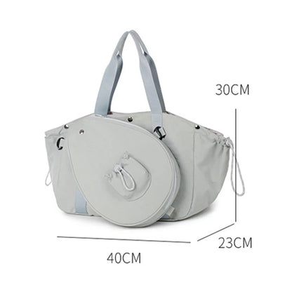 Detachable Tennis & Badminton Bag  Large Capacity Sports Duffel, Waterproof Shoulder Gym Bag for Outdoor, Travel, Fitness