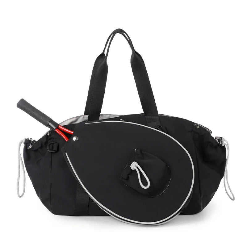 Detachable Tennis & Badminton Bag  Large Capacity Sports Duffel, Waterproof Shoulder Gym Bag for Outdoor, Travel, Fitness