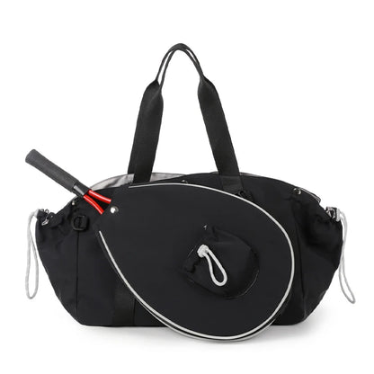 Detachable Tennis & Badminton Bag  Large Capacity Sports Duffel, Waterproof Shoulder Gym Bag for Outdoor, Travel, Fitness
