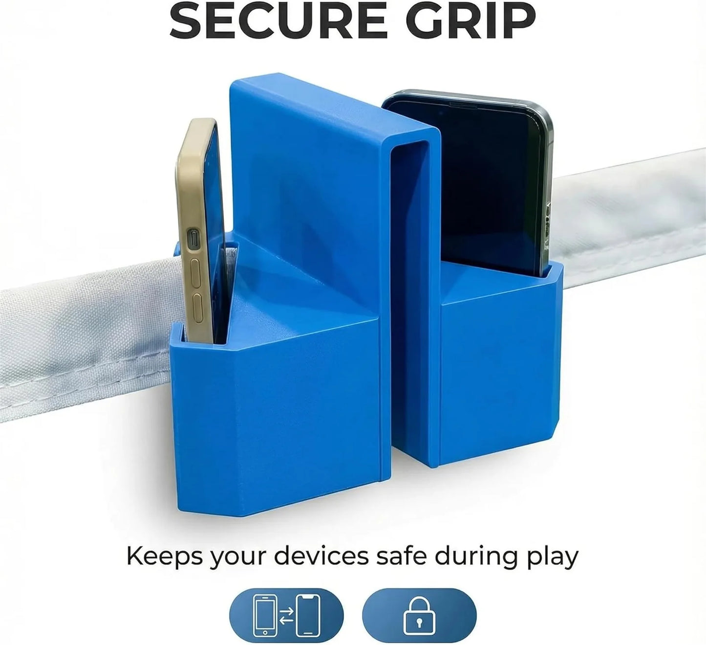 Secure Tennis Net Mount for Recording & Streaming - Heavy-Duty Clip Holder Attaches to Net Post or Fence, Perfect Hands-Free
