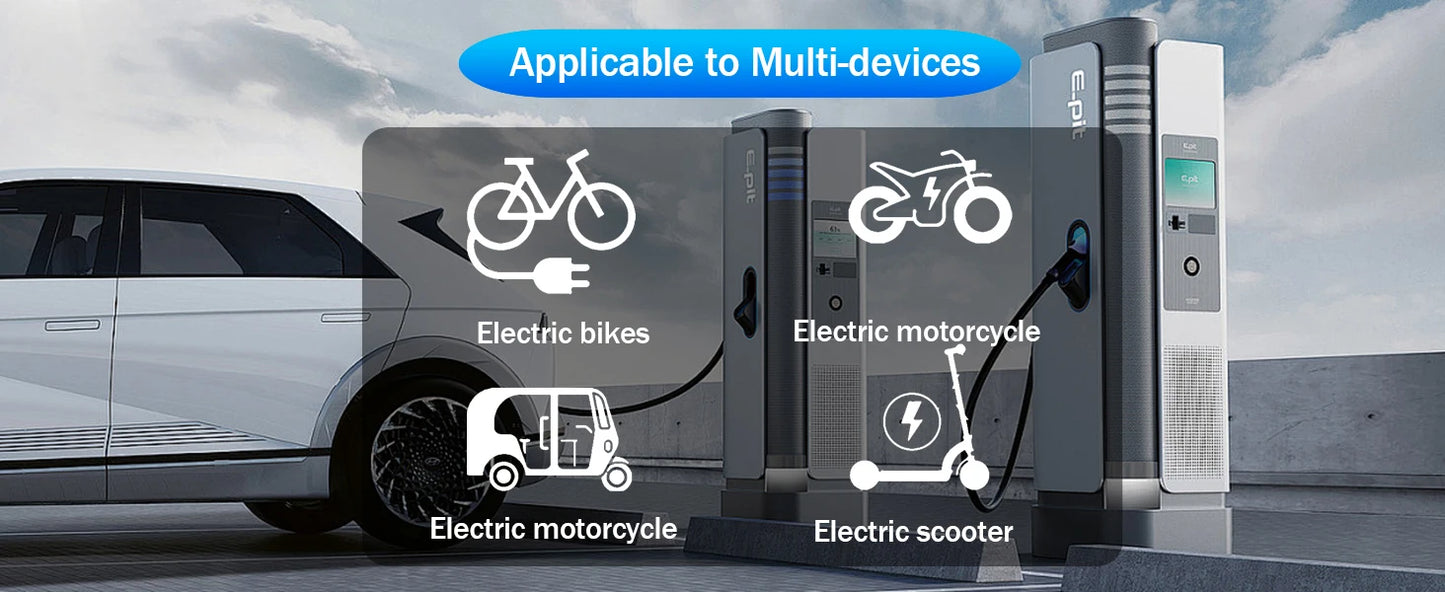 Type 1 SAE J1772 to Socket NEMA 5-15 AC 220V Charger Station Discharger Connector Adapter EVSE Plug for RV Camper Electric Scoot