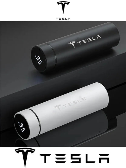 Car 500ml Intelligent Temperature Display Insulating Cup For Tesla Model 3 Model Y Model S Model X Auto Interior Accessories