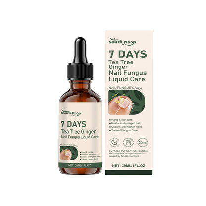 Nail Fungus Treatment Liquid Repair Damaged Foot Strengthen Cuticle Nourishing Tea Tree Ginger Anti Infection Nail Care Solution