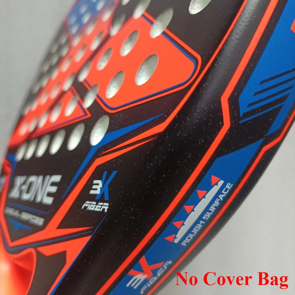 X-ONE-Carbon Fiber Paddle Raquete De Tênis, Núcleo Redondo Forma Para Iniciantes, Raquete Sem Capa Saco, 3K 12K 18K 2023-2025