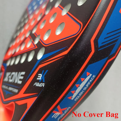 X-ONE-Carbon Fiber Paddle Raquete De Tênis, Núcleo Redondo Forma Para Iniciantes, Raquete Sem Capa Saco, 3K 12K 18K 2023-2025